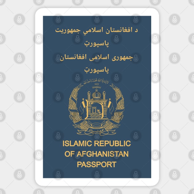 Afghanistan passport Magnet by Travellers